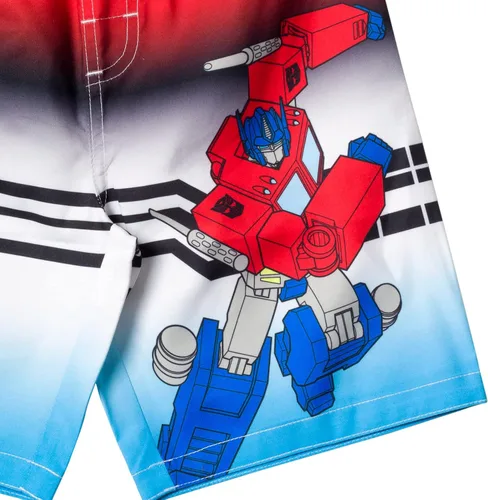 Vista 3 de Transformers Optimus Prime - Traje de baño para niños pequeños a grandes