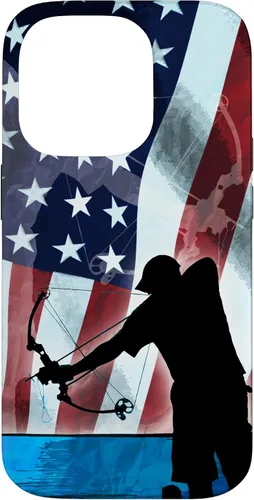 Vista 17 de Bowfishing American Flag Bow Hunting for Fish bowfisher Case for iPhone 17