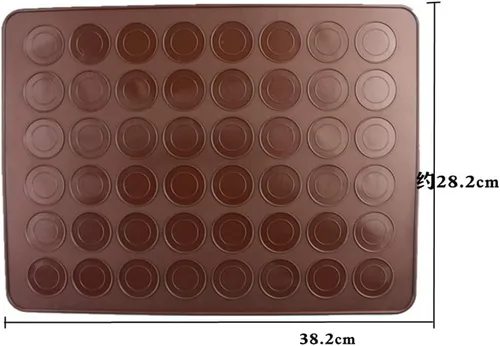 Vista 4 de Alfombrilla de silicona para macarrones, marrón