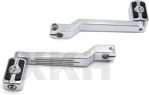 Vista 5 de XKH - Palanca de cambio de talón/dedo del pie con palanca de cambios con reposapiés de palanca de cambios compatibles con Harley Davidson