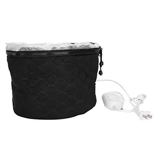 Vista 3 de Vaporizador eléctrico para cabello negro, tratamiento de cuero cabelludo acondicionador profundo con calor térmico, aceite caliente en casa