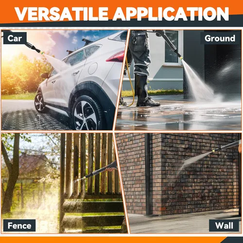 Vista 6 de Repuesto de pistola rociadora de alta presión, manguera de bloqueo y gatillo de seguridad, compatible con Portland Husky Black Decker Ford Pulsar