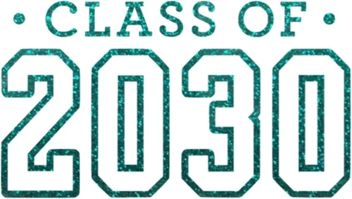 Vista 21 de Senior 2030 Iron On Transfer Shirt Decal, Black Handmade in the USA by Bleacher Spirit