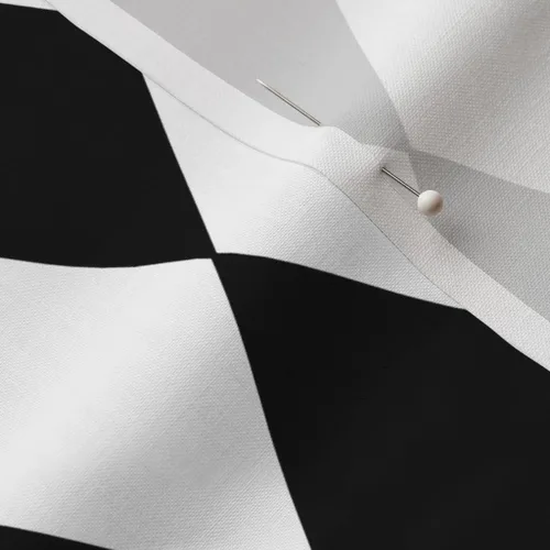 Vista 5 de Spoonflower Tela Diamante Negro Blanco Geométrico sobre Petal Signature Algodón