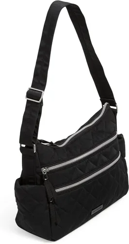 Vista 2 de Vera Bradley Bolso bandolera de sarga con triple cremallera para mujer