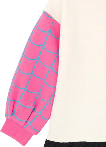Vista 6 de Marvel Spider-Man Spider-Gwen Ghost Spider - Vestido de patinadora de forro polar para niñas pequeñas y grandes