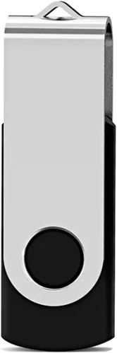 Vista 8 de Aiibe Paquete de 2 unidades flash USB de 8 GB, unidades flash USB 2.0 USB 2.0, unidades de memoria con cremallera a granel (negro)