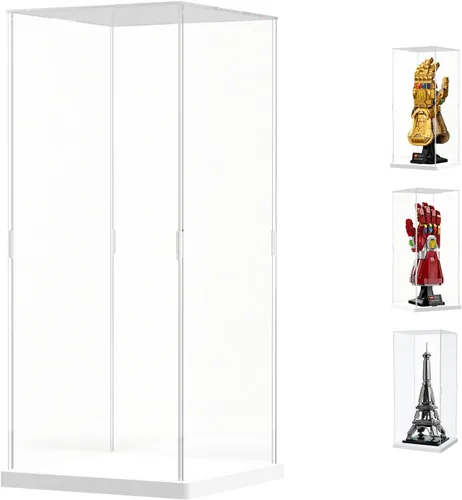 Vista 55 de Choowin Vitrina de acrílico para casco de Lego Star Wars para casco de Lego Capitán Rex, vitrinas de acrílico transparente grueso