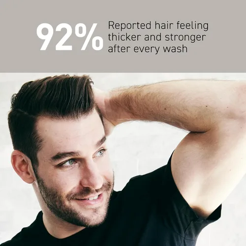 Vista 2 de Brickell - Rutina revitalizante diaria para el cuidado del cabello, set de champú y acondicionador para hombres, champú de aceite de menta y árbol