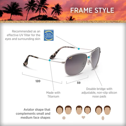 Vista 8 de Maui Jim Cliff House gafas de sol polarizadas