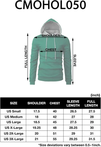 Vista 6 de H2H - Sudadera casual para hombres ajustada de manga larga con capucha diseño básico y ligera