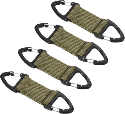 Vista 8 de PATIKIL Clip para llaves para cinturón, hebilla colgante con clip triangular de doble cara para exteriores