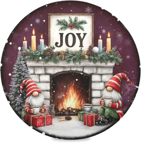 Vista 14 de Juego de 4 manteles individuales con diseño de árbol de Navidad, diseño de árbol de Navidad, resistentes al calor, manteles individuales lavables