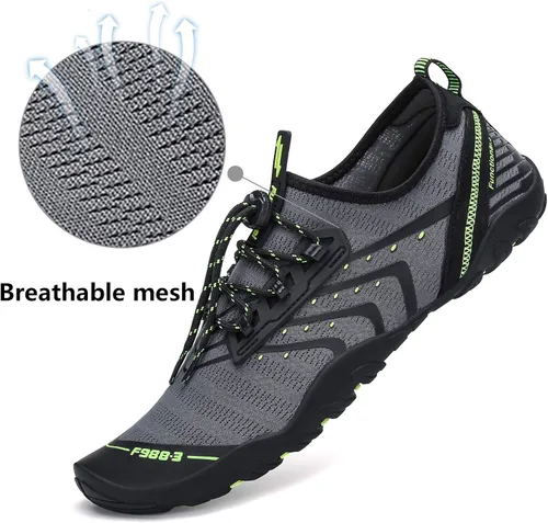 Vista 2 de Zapatos de agua para hombre y mujer, zapatos de agua descalzos, de secado rápido, para playa, natación, buceo, kayak, surf, deportes acuáticos