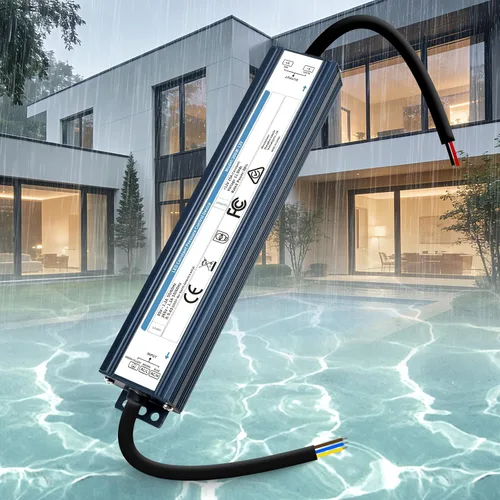 Vista 17 de Controlador LED de 12 V 100 W impermeable IP67, transformador LED ultra delgado de 110 V CA a 12 V CC 8.3 A 100 vatios silencioso convertidor