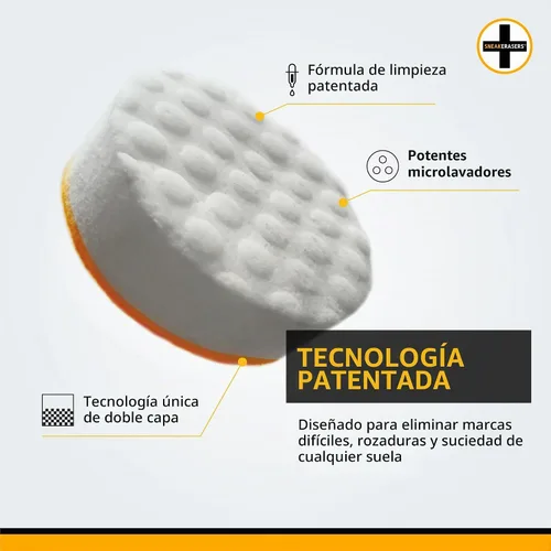 Vista 3 de SneakERASERS Limpiador instantáneo de zapatos esponja prehumedecida, paquete de 3