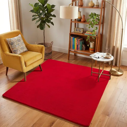 Vista 45 de Amearea Alfombra moderna lavable de 2 x 4 pies, color negro, alfombra de área pequeña para dormitorio, sala de estar, alfombra de espuma
