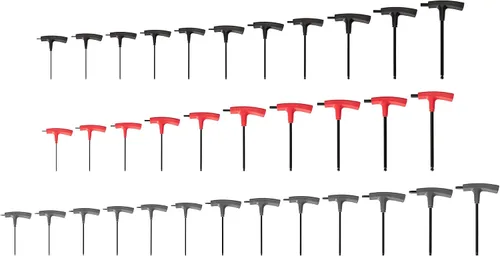 Vista 11 de TEKTON Juego de llaves hexagonales con mango en T, 8 piezas (0.079-0.394 in) KTX90203