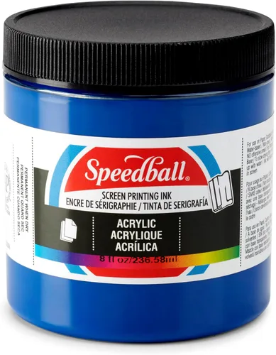 Vista 18 de Speedball Tinta acrílica para serigrafía, 8 oz, negra para impresiones en papel, fabricada en EE. UU