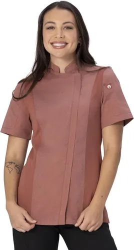 Vista 17 de Chef Works Springfield - Abrigo de chef para mujer Negro