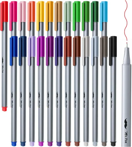 Vista 11 de Mr. Pen - Bolígrafos de punta fina, paquete de 12, bolígrafos de punta fina, bolígrafos de colores, bolígrafo para diario, bolígrafo para diario