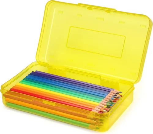 Vista 8 de Tamaki Caja de lápices de plástico de gran capacidad, color negro
