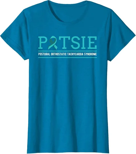Vista 62 de POTS Dysautonomia Turquoise Ribbon Autonomic Dysfunction T-Shirt Asphalt Grey