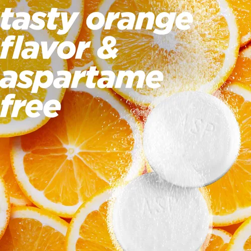 Vista 5 de Alka-seltzer Plus Comprimidos efervescentes severos de cáscara de naranja Fizz PowerFast en frío, 24 unidades, el embalaje puede variar