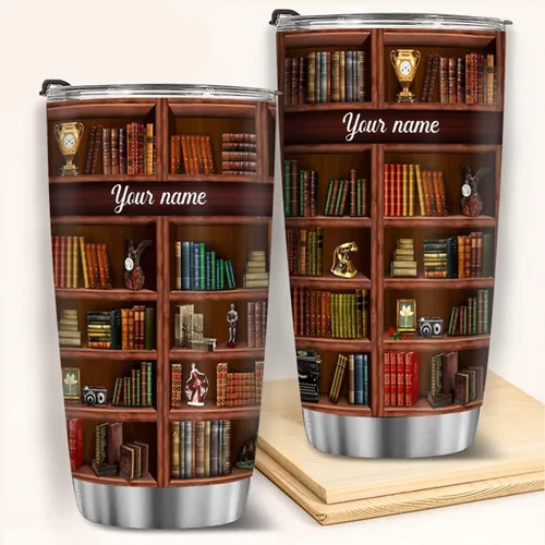 Vista 43 de T40413 - Taza personalizada para amantes de los libros, taza de café con texto en inglés "Just A Girl Loves Book", regalo para mujeres y niñas