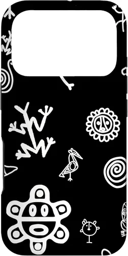 Vista 30 de Simbolos Tainos Tallados Indios de Puerto Rico Boricua Pride - Carcasa para iPhone 17