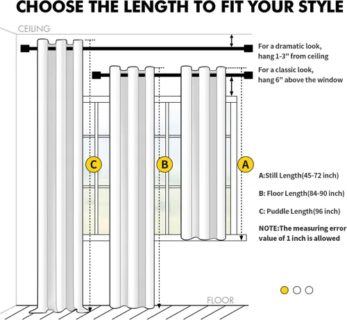 Vista 7 de MIULEE Cortinas opacas para dormitorio, sala de estar, 2 paneles, con aislamiento térmico, cortinas de oscurecimiento de la habitación, con ojales
