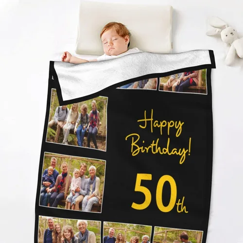 Vista 5 de JCETUNO Regalos personalizados de San Valentín para él y ella, mantas personalizadas con foto, mantas de fotos personalizadas, mantas de fotos