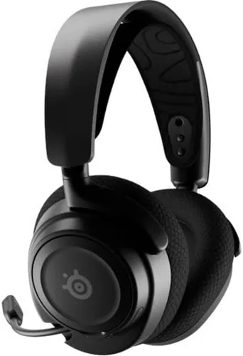 Vista 2 de Auriculares inalámbricos para juegos SteelSeries Arctis Nova 7, inalámbricos simultáneos de 2.4 GHz y Bluetooth, diseño cómodo, batería de carga