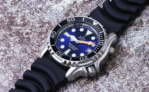 Vista 5 de RATIO FreeDiver Helium Safe - Reloj de buceo automático de acero inoxidable 3,280.8 ft resistente al agua para hombre