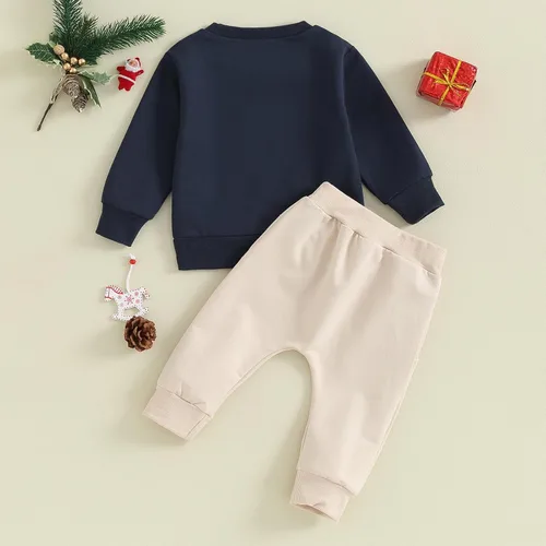 Vista 3 de Ropa de Halloween para bebé, sudadera de manga larga con diseño de calabaza, conjunto de pantalones de fiesta de Halloween para otoño e invierno