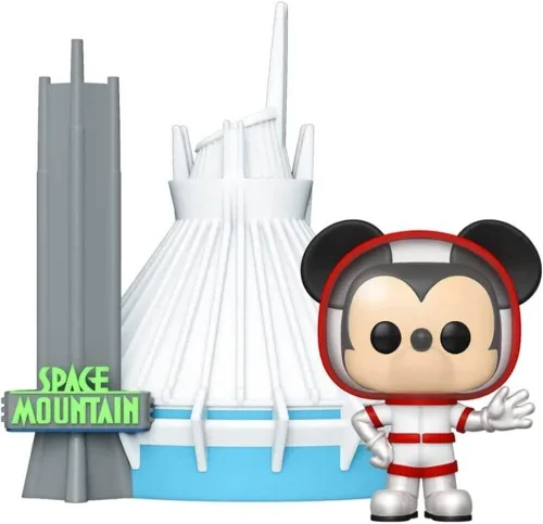 Vista 2 de Funko Pop! Town: Walt Disney World 50th - Space Mountain y Mickey Mouse, exclusivo de Amazon