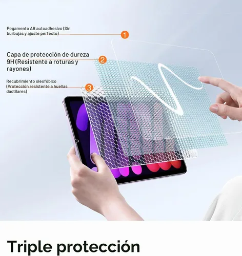 Vista 6 de SMARTDEVIL - Protector de pantalla para iPad Mini 7ª/6ª (8.3 pulgadas, 2024/2021)