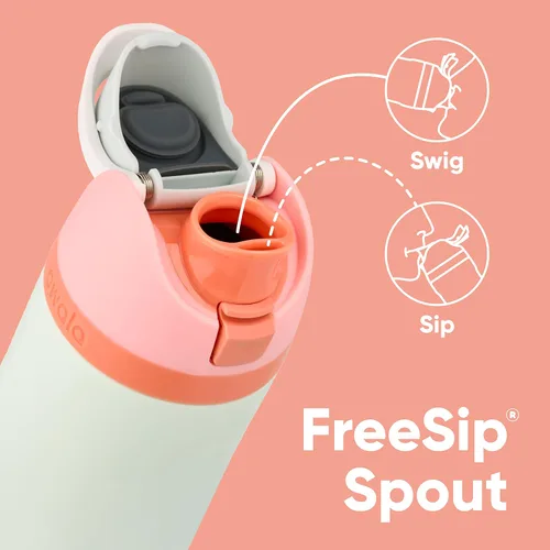 Vista 3 de Owala Botellas de agua aisladas de acero inoxidable de 32 onzas con popote, juego de 2