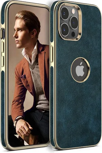 Vista 9 de LOHASIC Funda de cuero para iPhone 13 Pro, delgada de lujo para hombres y mujeres de negocios, funda de PU suave antideslizante a prueba de golpes