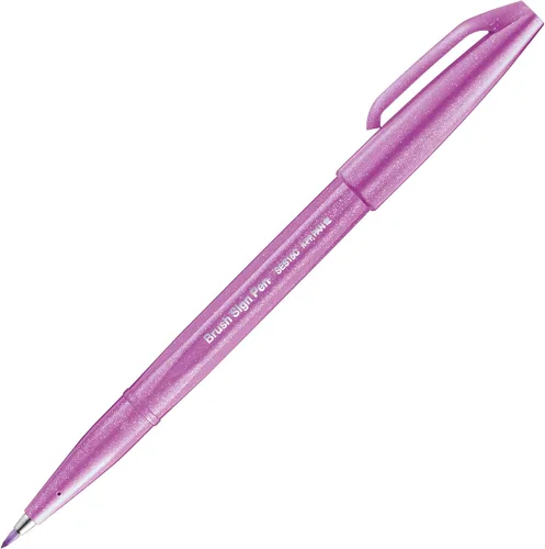 Vista 12 de Pentel Pluma con signo de pincel azul/violeta