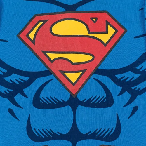 Vista 6 de DC Comics Justice League Batman Superman - Conjunto de pijama de 2 piezas camiseta de manga larga y pantalones