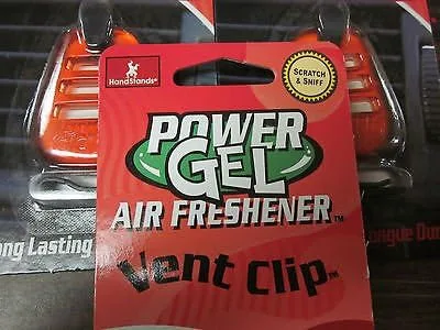 Vista 3 de LOT OF ~ 6 ~ HANDSTANDS POWER GEL CAR VENT CLIP AIR FRESHENER ~ VERY BERRY ~ NEW