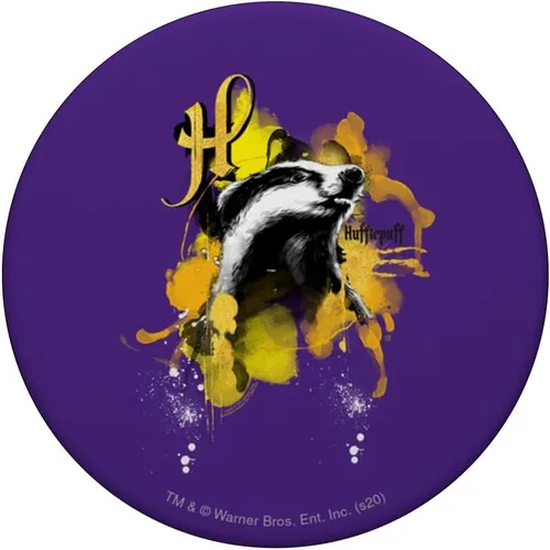 Vista 3 de Harry Potter Urban Elegance Hufflepuff Badger PopSockets - Agarre y soporte para teléfonos y tabletas, Negro