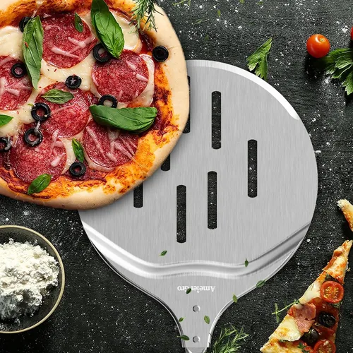 Vista 8 de Pizza Peel & Turner, espátula para pizza de 9 pulgadas con mango extensible (26-36 pulgadas de longitud)