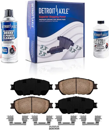 Vista 84 de Detroit Axle - Pastillas de Freno Traseras de Cerámica Izquierda Reemplazo de Pinza para Silverado Sierra Suburban 1500 Tahoe Yukon Escalade ESV EXT