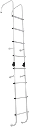 Vista 10 de RecPro - Escalera trasera universal para autocaravana (92 pulgadas), color Negro