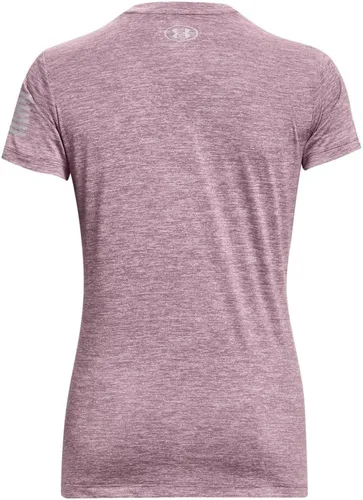 Vista 6 de Under Armour Camiseta Freedom Tech de manga corta con cuello en V para mujer