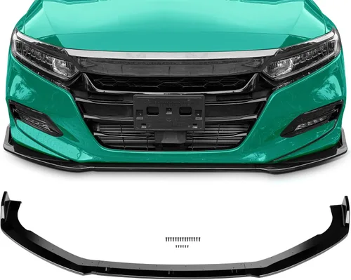 Vista 80 de SCITOO Alerón de borde de parachoques delantero mate negro para Ford Focus ST años 2013-2014 - Spoiler frontal de polipropileno