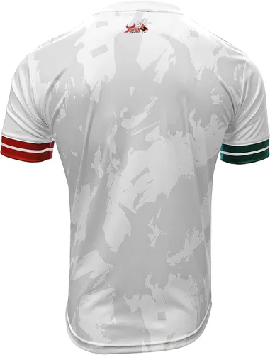 Vista 3 de Jersey México Toros de Tijuana 100% poliéster blancogris_fabricado en México