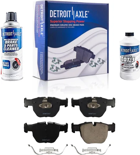 Vista 26 de Detroit Axle - Kit de freno trasero para Ford Explorer 2020-2025 2024-2025 Rotores de freno de disco Mustang Pastillas de freno de cerámica